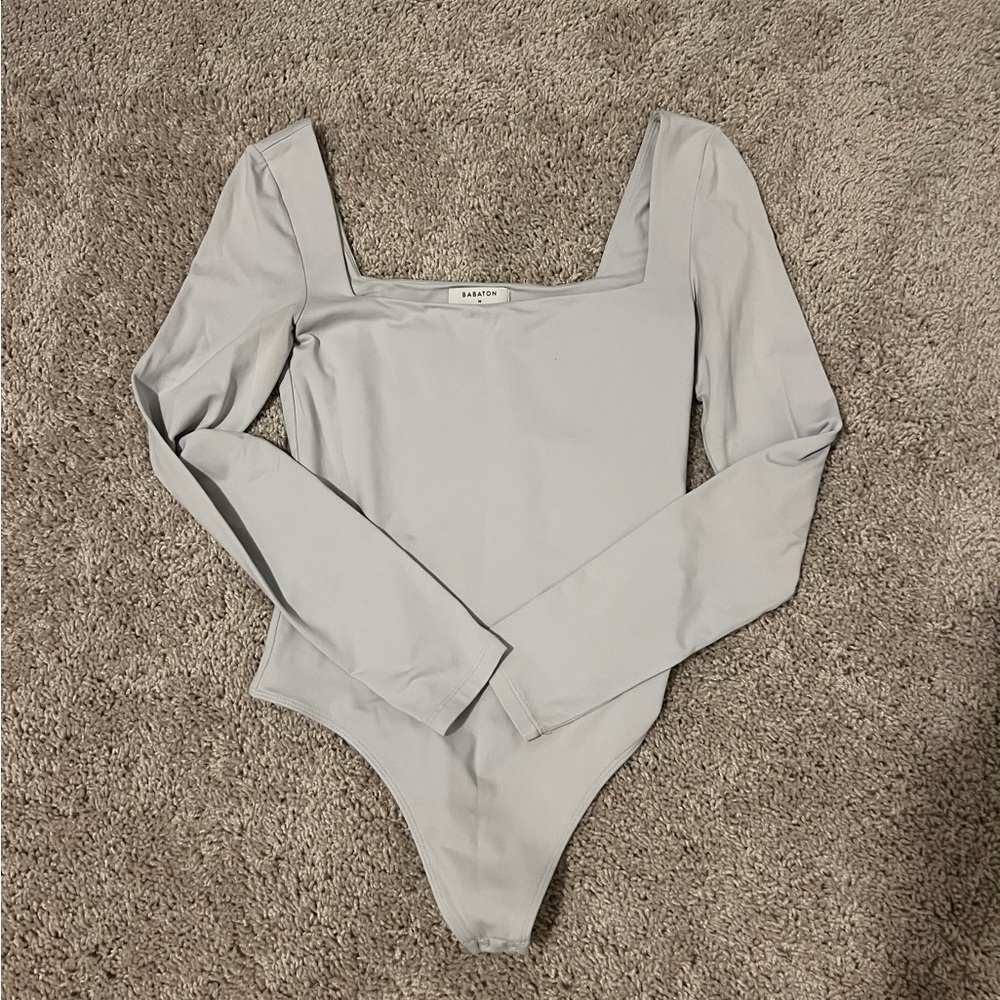 Babaton Light Gray Bodysuit